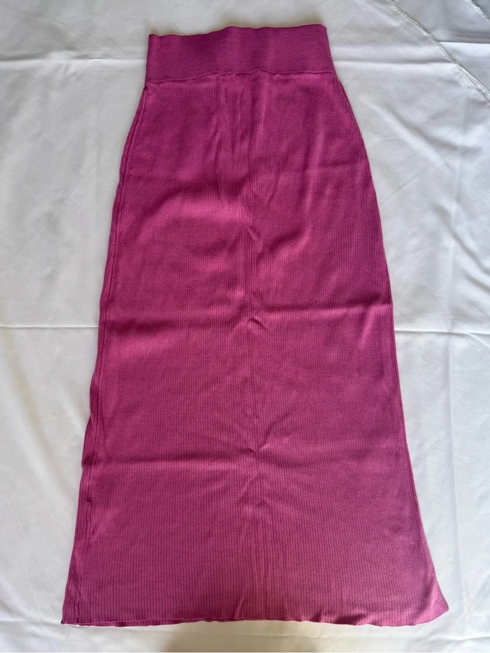 Free People x Revolve Pink Skyline Ribbed Midi Skirt Size XS